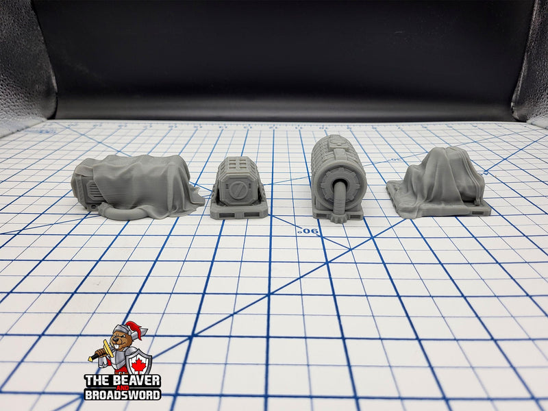 Scifi Assorted Cargo - EC3D , Infinity, Legion, Cyberpunk, Starfinder, tabletop terrain, Sci-fi Scenery, Wargaming, Space Hangar, Shipping