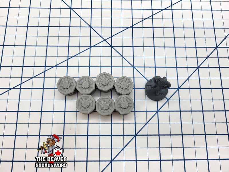 Scifi Stackable Cargo Containers - EC3D , Infinity, Legion, Cyberpunk, Starfinder, tabletop terrain, Sci-fi Scenery, Wargaming, Space Hangar