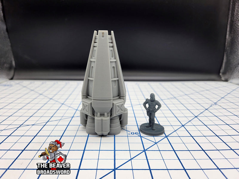 Scifi Escape Pod - EC3D , Infinity, Legion, Cyberpunk, Starfinder, tabletop terrain, Sci-fi Scenery, Wargaming, Space Ship, Fleet
