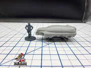 Scifi Hover Taxi - EC3D , Infinity, Legion, Cyberpunk, Starfinder, tabletop terrain, Sci-fi Scenery, Wargaming, Vehicle, Car, Futuristic