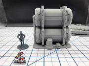 Scifi Landing Pad Set - EC3D , Infinity, Legion, Cyberpunk, Starfinder, tabletop terrain, Sci-fi Scenery, Wargaming, Vehicle, Space, hangar