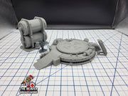 Scifi Landing Pad Set - EC3D , Infinity, Legion, Cyberpunk, Starfinder, tabletop terrain, Sci-fi Scenery, Wargaming, Vehicle, Space, hangar