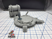 Scifi Landing Pad Set - EC3D , Infinity, Legion, Cyberpunk, Starfinder, tabletop terrain, Sci-fi Scenery, Wargaming, Vehicle, Space, hangar