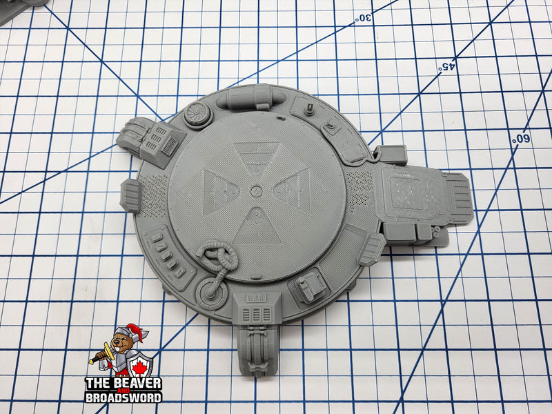 Scifi Landing Pad Set - EC3D , Infinity, Legion, Cyberpunk, Starfinder, tabletop terrain, Sci-fi Scenery, Wargaming, Vehicle, Space, hangar