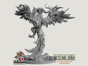 Aarakocra Phoenix Mounted Paladin Fighter premium DnD mini - High Quality Resin Printed 28mm 32mm Tabletop Miniature, Tough Durable Figurine