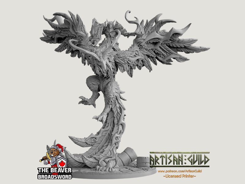 Aarakocra Phoenix Mounted Paladin Fighter premium DnD mini - High Quality Resin Printed 28mm 32mm Tabletop Miniature, Tough Durable Figurine