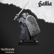 Gallia Pilgrims Miniature Set - 28/32mm Scale Premium Resin Models for Wargaming and ttRPG, DnD, Human, Gallia, Durable, High Quality, Grail