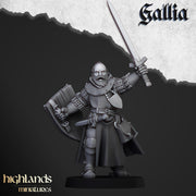 Hero Questing Knight resin Mini - 28/32mm Scale Premium Resin Models for Wargaming and ttRPG, DnD, Human, Gallia, Durable, High Quality