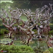Wildwood Trees - The Gloaming Swamps by Printable Scenery, DnD, Wargaming, High Quality 3D Printed, Swamp Theme, 28mm 32mm scales, D&D