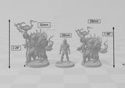 Mountain Orc Warlock, Wizard, Sorcerer premium DnD mini - High Quality Resin Printed 28mm 32mm Tabletop Miniature, Tough Durable Figurine