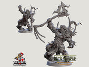 Mountain Orc Warlord, Barbarian, Fighter premium DnD mini - High Quality Resin Printed 28mm 32mm Tabletop Miniature, Tough Durable Figurine