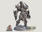 Mountain Orc Female Shaman, Monk, Fighter premium DnD mini - High Quality Resin Printed 28mm 32mm Tabletop Miniature, Tough Figurine