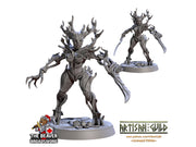 Barkwraith Spriggan A, Fighter, Monster, Fey, Forest, Elven- High Quality Resin Printed 28mm 32mm Tabletop Miniature, Tough Figurine