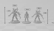 Barkwraith Spriggan A, Fighter, Monster, Fey, Forest, Elven- High Quality Resin Printed 28mm 32mm Tabletop Miniature, Tough Figurine