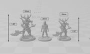 Barkwraith Spriggan F, Fighter, Monster, Fey, Dryad, Forest, Elven- High Quality Resin Printed 28mm 32mm Tabletop Miniature, Tough Figurine