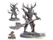 Barkwraith Spriggan F, Fighter, Monster, Fey, Dryad, Forest, Elven- High Quality Resin Printed 28mm 32mm Tabletop Miniature, Tough Figurine
