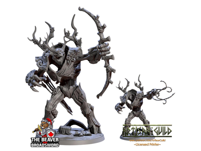 Barkwraith Primordial C, Ent, Monster, Fey, Dryad, Tree, Elven- High Quality Resin Printed 28mm 32mm Tabletop Miniature, Tough Figurine