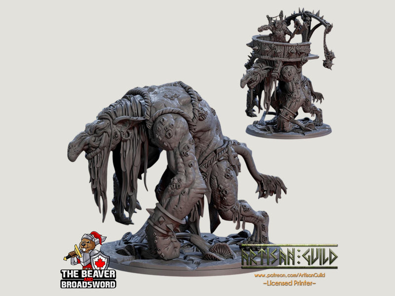 Faldorn Swamp Troll large premium miniature - High Quality Resin Printed 28mm 32mm Tabletop Miniature, Tough, Durable, Figurine and Diorama