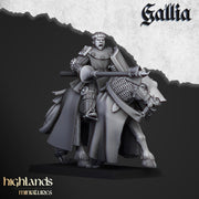 Young Knights of Gallia mini set - 28/32mm Scale Premium Resin Models for Wargaming and RPG, DnD, Human, Gallia Durable High Quality Cavalry