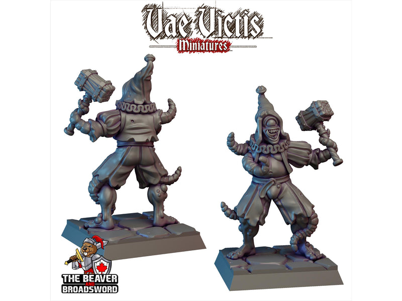 Corrupted Circus Member E, Monster, Fey, Undead, DnD, Fantasy- High Quality Resin Printed 28mm 32mm Tabletop Miniatures, Tough Figurine Mini