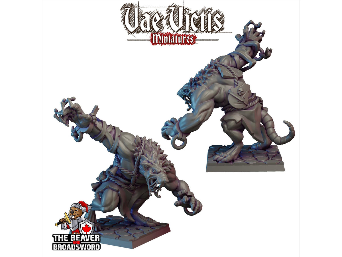 Giant Rat A Mini - Monster, Mutant, Wererat, DnD, Fantasy- High Qualit ...