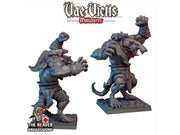 Giant Rat B Mini - Monster, Mutant, Wererat, DnD, Fantasy- High Quality Resin Printed 28mm 32mm Tabletop Miniatures, Tough Figurine
