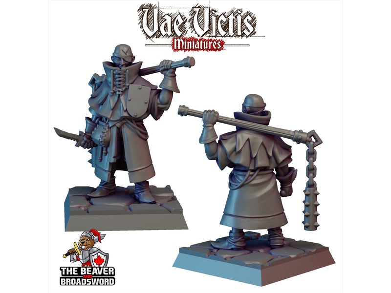 Merciless Bandit mini Human Fighter Rogue - DnD, Fantasy, Medieval, High Quality Resin Printed 28mm 32mm Tabletop Miniatures Tough Figurine