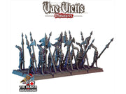 Pike Men mini set- Monster, Mutant - DnD, Fantasy, Medieval, High Quality Resin Printed 28mm 32mm Tabletop Miniatures Tough Figurine