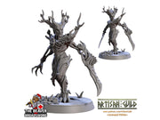 Barkwraith Spriggan D, Fighter, Monster, Fey, Dryad, Forest, Elven- High Quality Resin Printed 28mm 32mm Tabletop Miniature, Tough Figurine