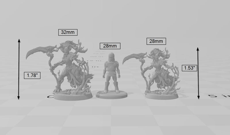 Spriggan Enchantress, Fey, Monster, Fairy, Dryad, Tree, Elven- High Quality Resin Printed 28mm 32mm Tabletop Miniature, Tough Figurine