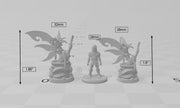Spriggan Enchantress, Fey, Monster, Fairy, Dryad, Tree, Elven- High Quality Resin Printed 28mm 32mm Tabletop Miniature, Tough Figurine
