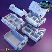 Last Hearth Complete Set Bundle | Diorama | DnD | Wargaming | Building | Village | Town | Inn - High Quality 3D Printed, 15mm, 28mm, 32mm