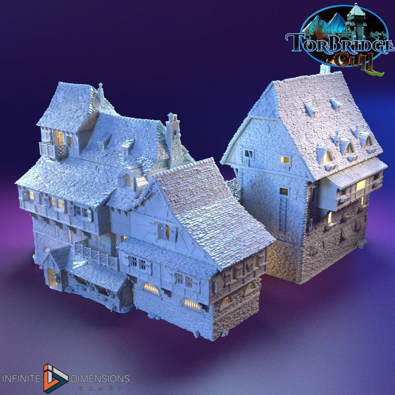 Last Hearth Complete Set Bundle | Diorama | DnD | Wargaming | Building | Village | Town | Inn - High Quality 3D Printed, 15mm, 28mm, 32mm