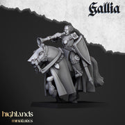 Young Knights of Gallia mini set - 28/32mm Scale Premium Resin Models for Wargaming and RPG, DnD, Human, Gallia Durable High Quality Cavalry