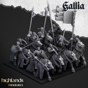 The Peasant Uprising mini set - 28/32mm Scale Premium Resin Models for Wargaming and RPG, DnD, Human, Gallia Durable High Quality Cavalry