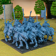 The Peasant Uprising mini set - 28/32mm Scale Premium Resin Models for Wargaming and RPG, DnD, Human, Gallia Durable High Quality Cavalry