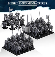 The Peasant Uprising mini set - 28/32mm Scale Premium Resin Models for Wargaming and RPG, DnD, Human, Gallia Durable High Quality Cavalry