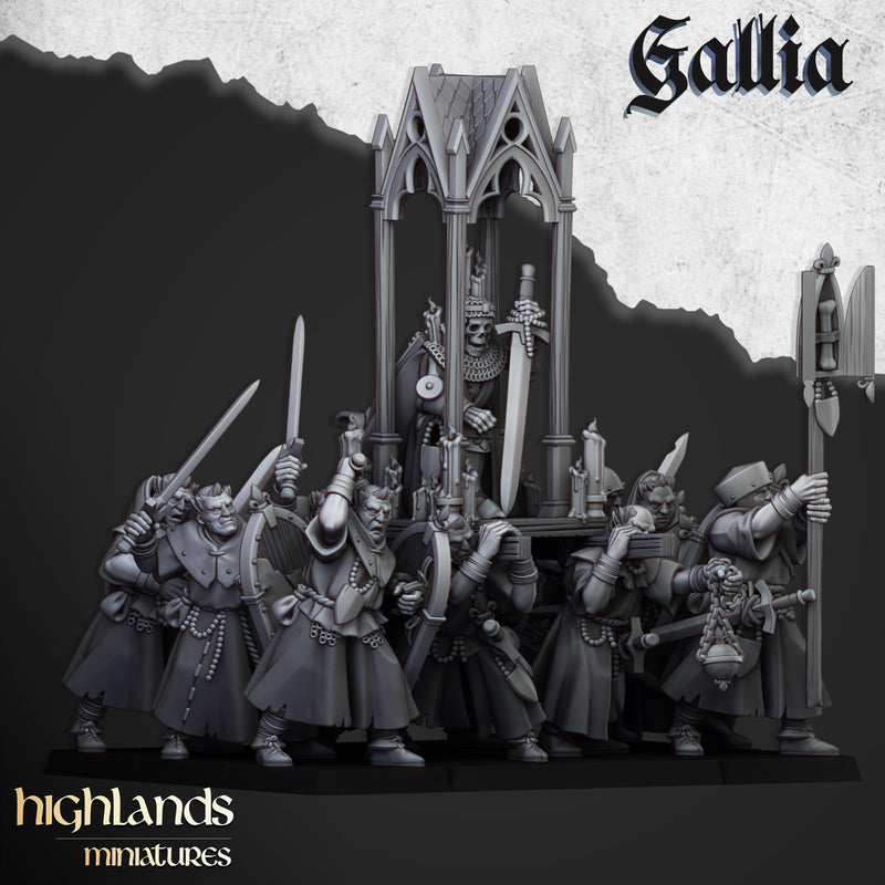 Join the Pilgrimage! Gallia mini set - 28/32mm Scale Premium Resin Models for Wargaming and RPG, DnD, Human, Durable High Quality Miniatures