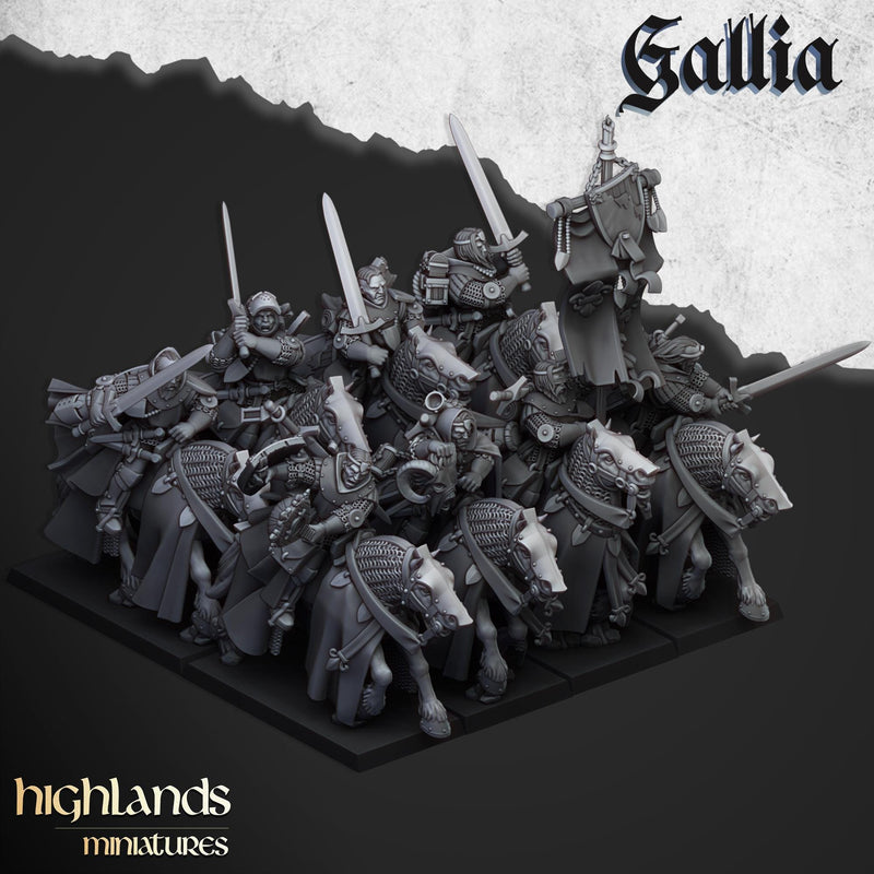 Join the Pilgrimage! Gallia mini set - 28/32mm Scale Premium Resin Models for Wargaming and RPG, DnD, Human, Durable High Quality Miniatures