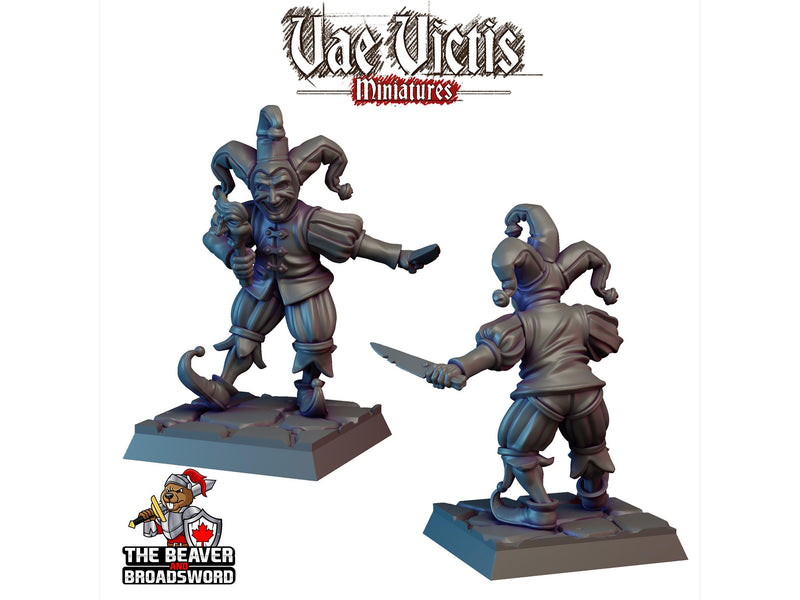 Corrupted Circus Member A, Monster, Fey, Undead, DnD, Fantasy- High Quality Resin Printed 28mm 32mm Tabletop Miniatures, Tough Figurine Mini