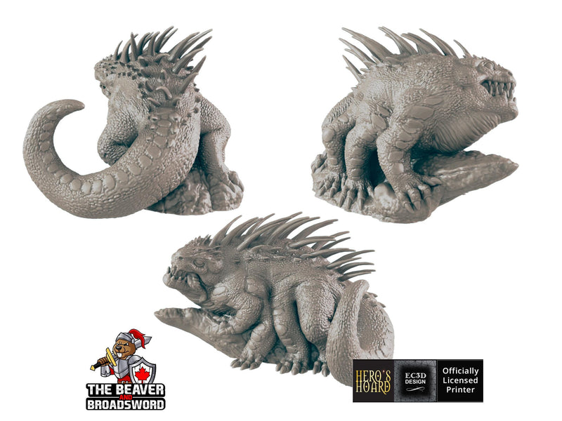 Basilisk | DnD Premium Resin Miniature, Durable and Tough for your TTRPG and Wargaming! 32mm, 28mm, Beast, Animal, Mountain, Monstrosity