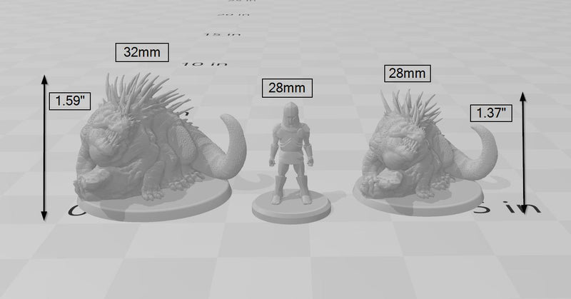 Basilisk | DnD Premium Resin Miniature, Durable and Tough for your TTRPG and Wargaming! 32mm, 28mm, Beast, Animal, Mountain, Monstrosity