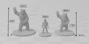 Bear | DnD Miniature, Premium Resin, Durable and Tough for your TTRPG and Wargaming! 32mm, 28mm, Beast, Animal, Mountain, Monstrosity