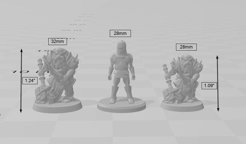 Dark Dwarf 1 | DnD Miniature, Premium Resin, Durable and Tough for your TTRPG and Wargaming! 32mm, 28mm, Male, Duergar, Mountain, Underdark