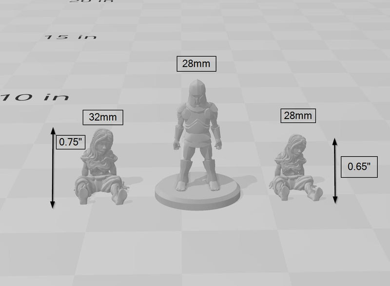 Corpses Part 2 | DnD Miniature, Premium Resin, Durable and Tough for your TTRPG and Wargaming! 32mm, 28mm, Corpse, Pile, Male, Female