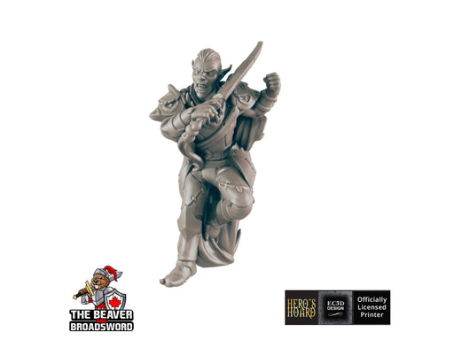 Dark Elf 3 | DnD Miniature, Premium Resin, Durable and Tough for your TTRPG and Wargaming! 32mm, 28mm, Male, Drow, Fighter, Rogue
