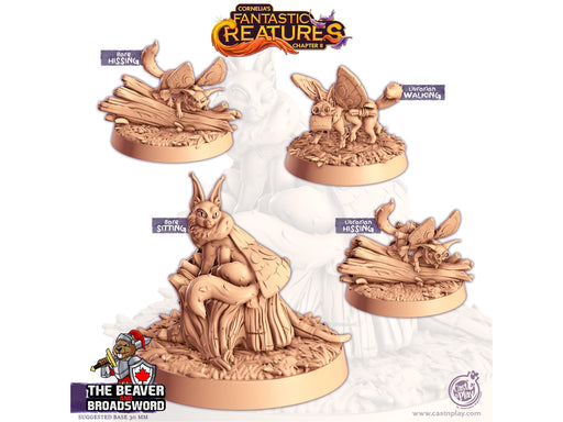 Meowtt - Moth Cat | DnD Miniature, Premium Resin, Durable and Tough for your TTRPG and Wargaming! 32mm, 28mm, Beast, Fey, Fairy, Companion