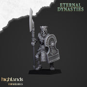 Ancient Skeletons Guard Unit - Highlands Miniatures Eternal Dynasty | Undead | Skeleton | Lich | Desert | Fantasy | Pathfinder | Wargaming