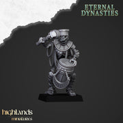 Ancient Skeletons Guard Unit - Highlands Miniatures Eternal Dynasty | Undead | Skeleton | Lich | Desert | Fantasy | Pathfinder | Wargaming