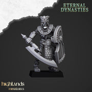 Ancient Skeletons Guard Unit - Highlands Miniatures Eternal Dynasty | Undead | Skeleton | Lich | Desert | Fantasy | Pathfinder | Wargaming